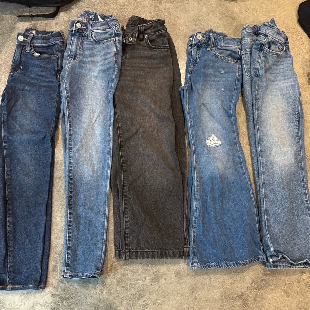 5 Pairs of Girls Jeans